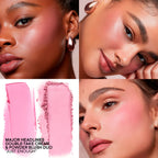 MAJOR HEADLINES DOUBLE-TAKE CRÈME & POWDER BLUSH DUOJUST ENOUGH (SOFT BLUE PINK)