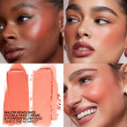MAJOR HEADLINES DOUBLE-TAKE CRÈME & POWDER BLUSH DUOSHE'S THE MOMENT (GOLDEN PEACH)